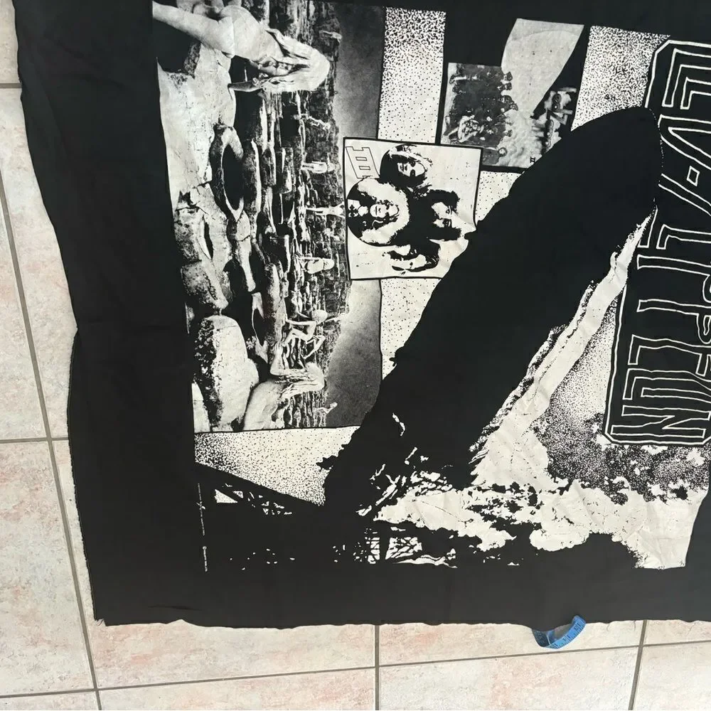 VINTAGE 1990 LED ZEPPELIN scarf TAPESTRY MYTH GEM material decoration accessory